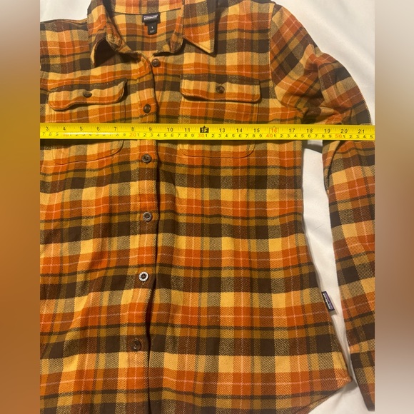 Patagonia Organic Cotton Shirt Button Pockets Buttonup Cottage Plaid Sz S - Picture 3 of 7